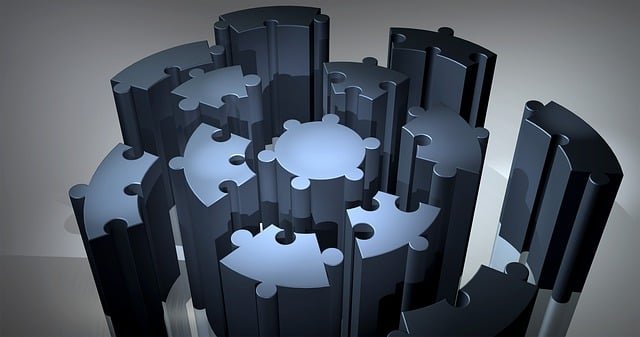 digital transformation puzzle illustration