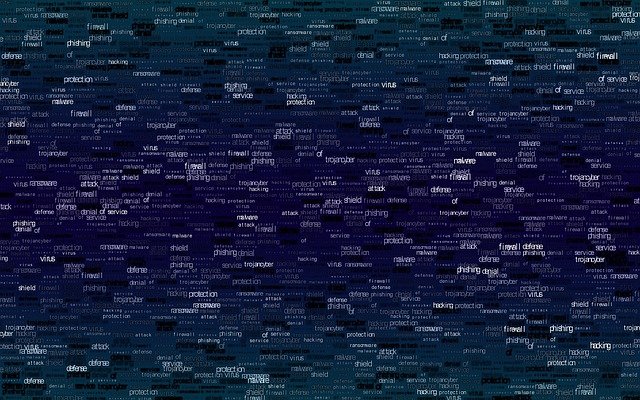 cyber security word cloud illustration